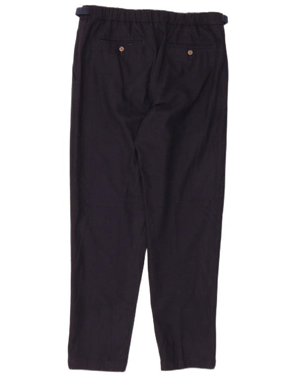 Pantaloni chino drepți pentru bărbați Myths IT 52 XL W36 L31 bleumarin Lână