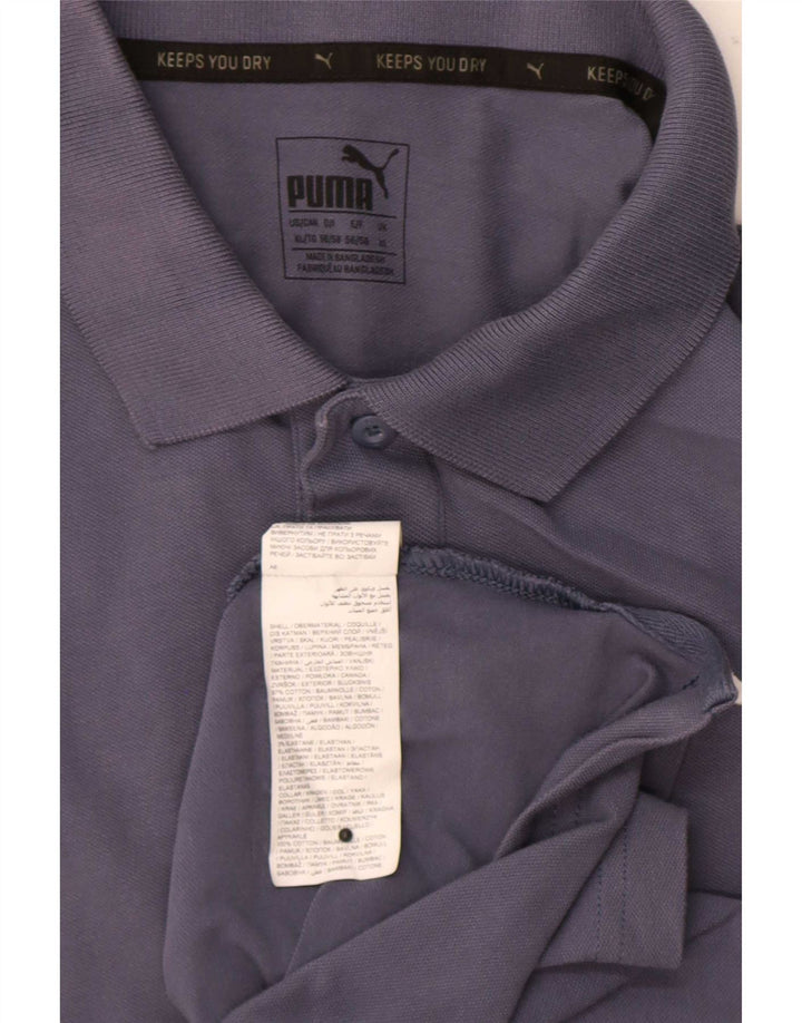 Tricou polo pentru bărbați Puma XL bumbac gri