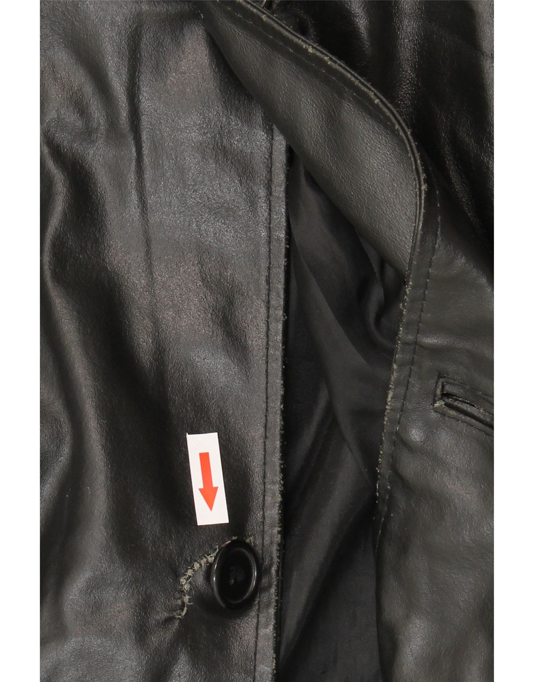 Jachetă de piele pentru bărbați VINTAGE IT 52 XL din piele neagră