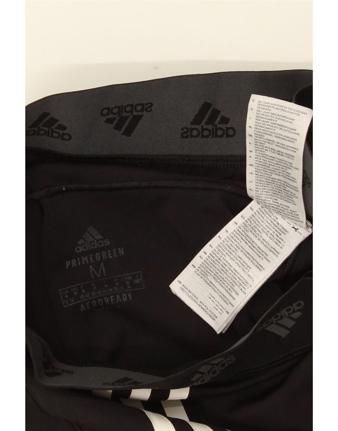Leggings ADIDAS Aeroready Graphic pentru femei UK 12/14 Poliester mediu negru
