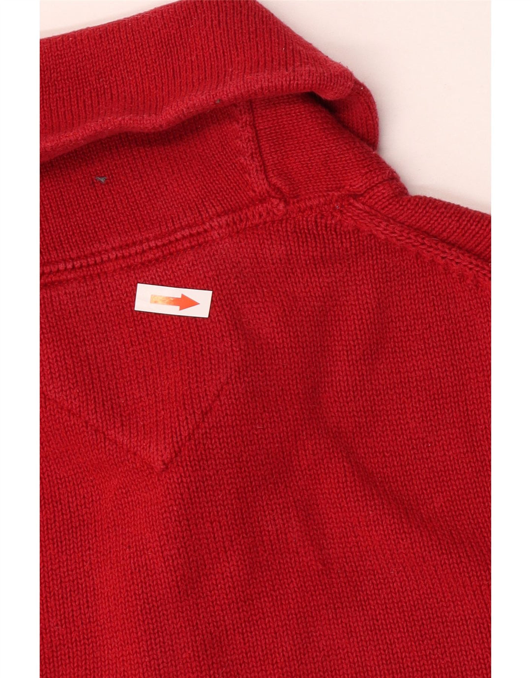 Pulover pentru bărbați Tommy Hilfiger cu gât șal, bumbac roșu mic