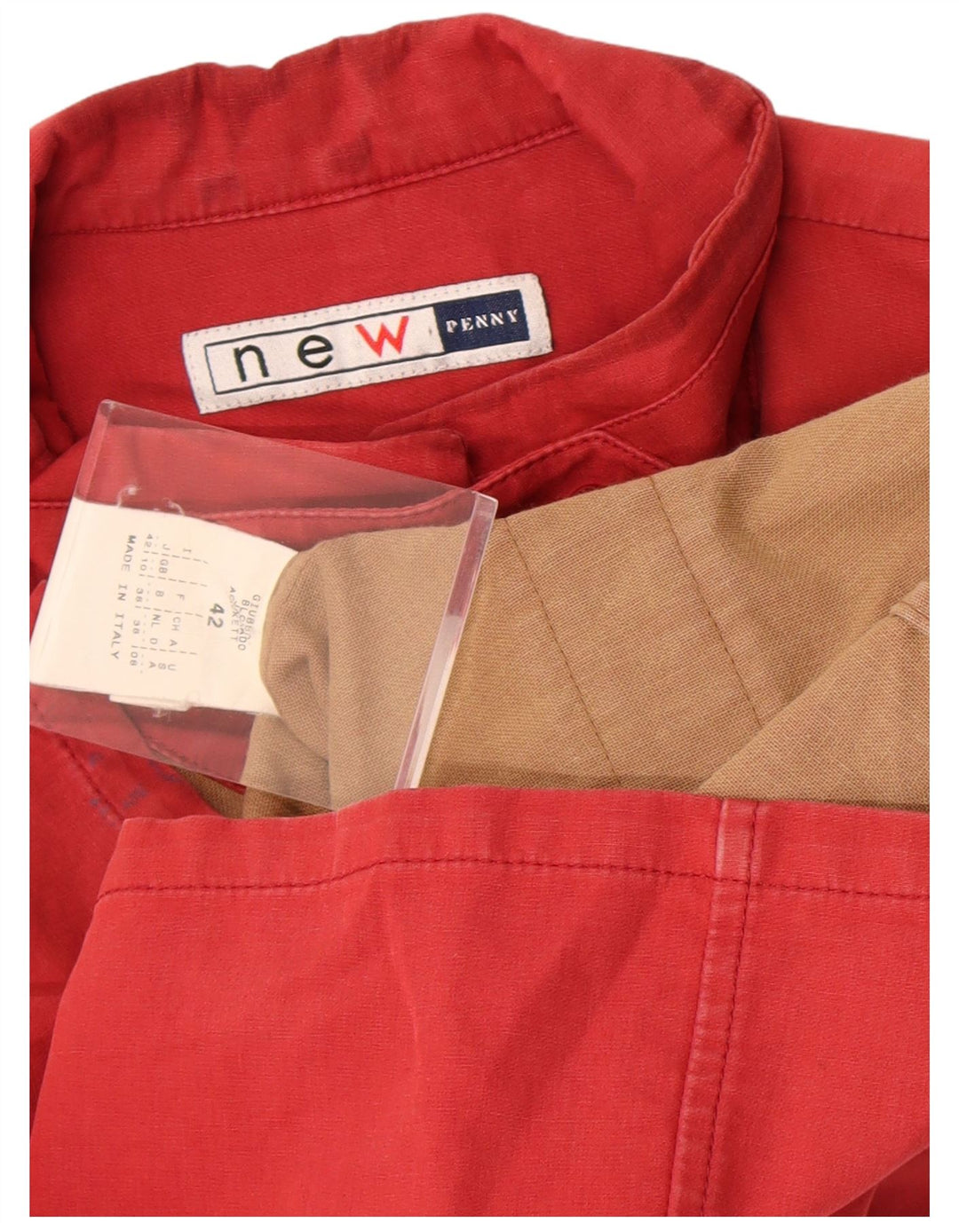 Jachetă pentru femei Penny Utility UK 10 Small Red Bumbac