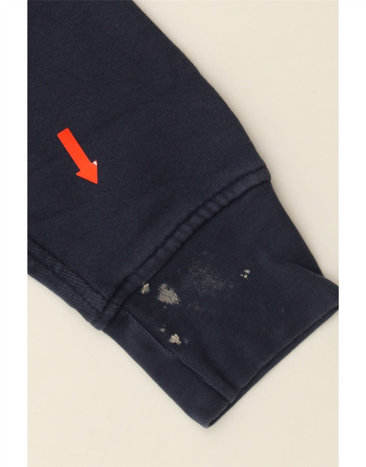 LEVI'S Mens Graphic Sweatshirt Jumper Small Navy Blue Cotton Vintage Levi's and Second-Hand Levi's from Messina Hembry 