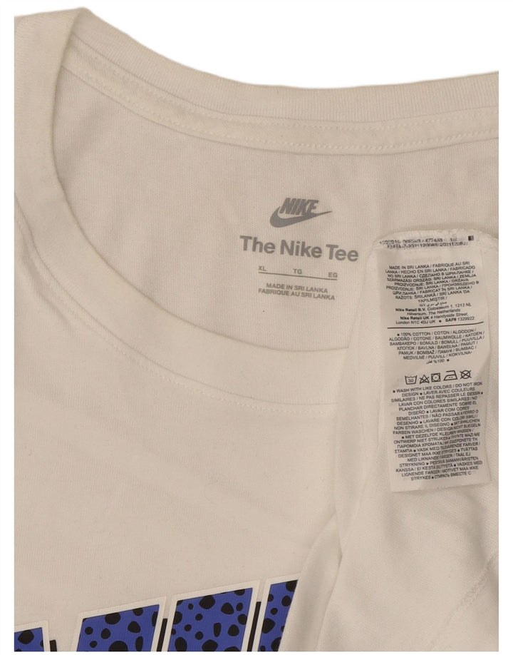 Tricou grafic pentru bărbați Nike Top XL Bumbac alb