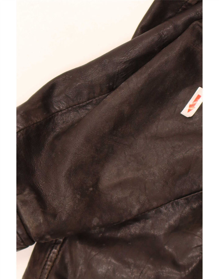 Bomboogie Jachetă Racer din piele pentru bărbați UK 42 XL din piele maro