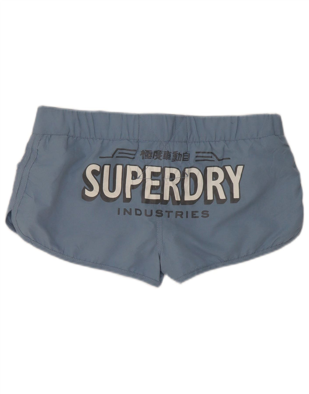 Pantaloni scurți de înot grafic Superdry pentru femei UK 16, mari, albastru, poliester