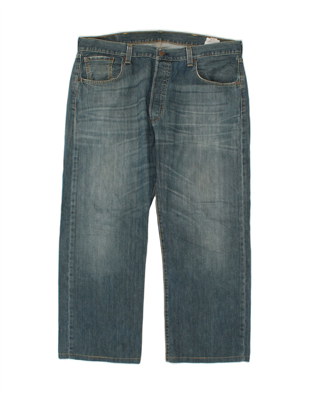 Blugi drepti pentru bărbați LEVI'S 501 W38 L26 Bumbac albastru