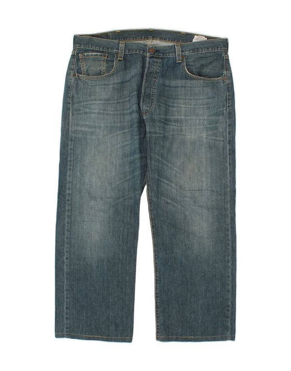 LEVI'S Mens 501 Straight Jeans W38 L26 Blue Cotton