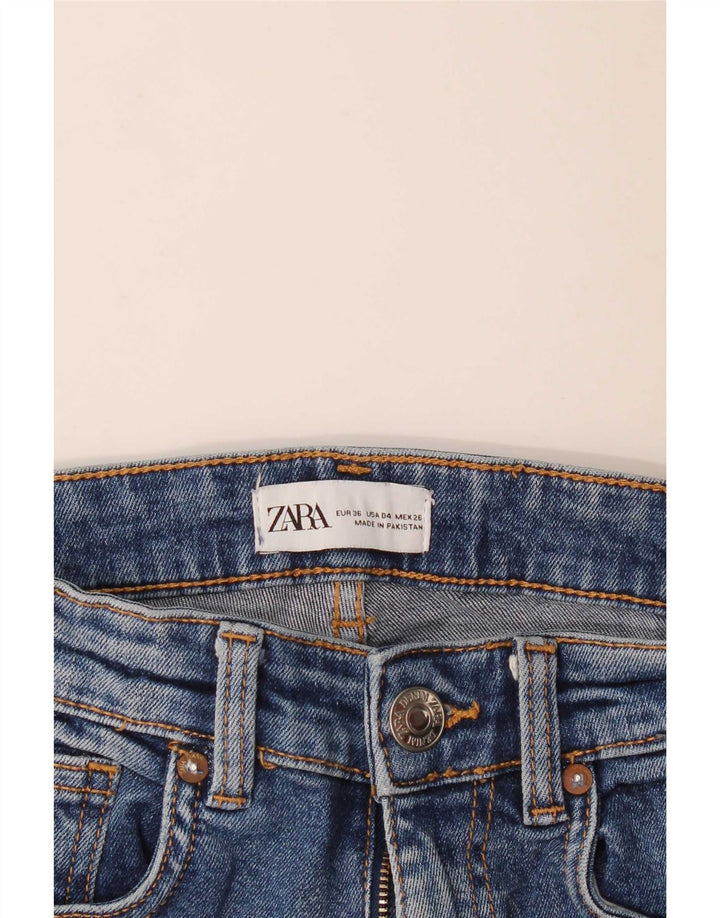 Blugi evazați pentru femei Zara EU 36 XS W26 L25 Albastru