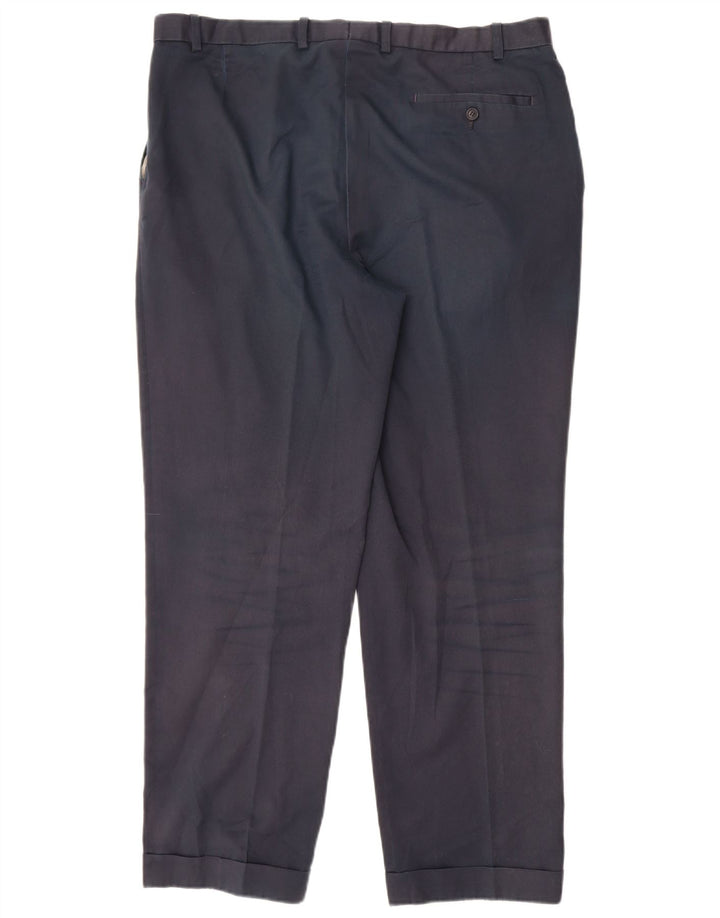 Pantaloni de costum pentru bărbați Marks & Spencer Blue Harbour Pegged W38 L31 bleumarin