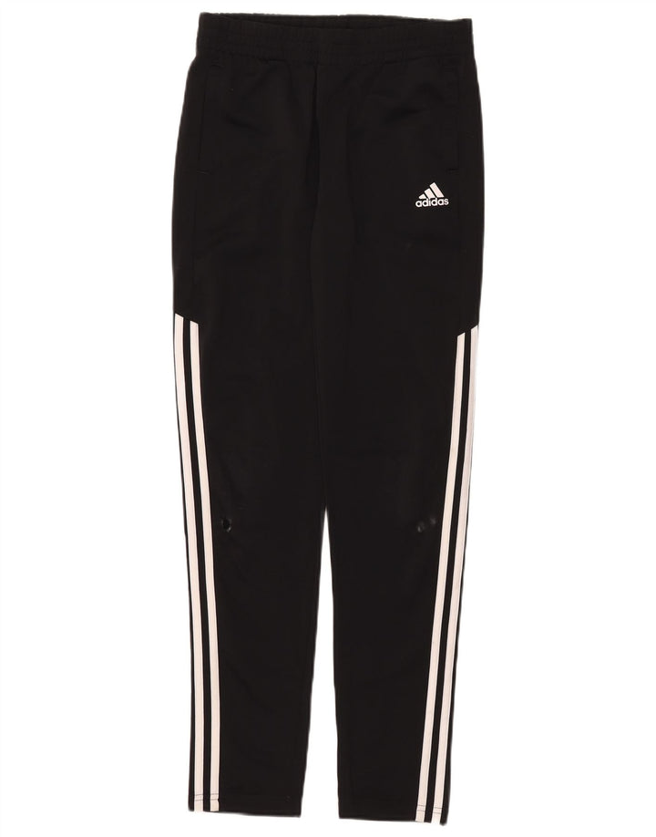 Pantaloni de trening Adidas baieti 13-14 ani poliester negru