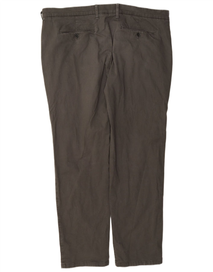 Pantaloni chino pentru bărbați Marks & Spencer, cu ajustare normală, L40 L33, bumbac gri
