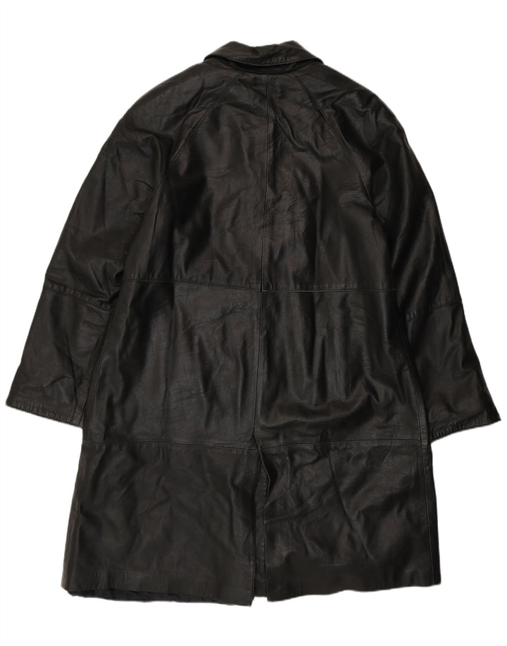 Palton din piele Venezia Olivieri pentru femei IT 48 XL din piele neagră