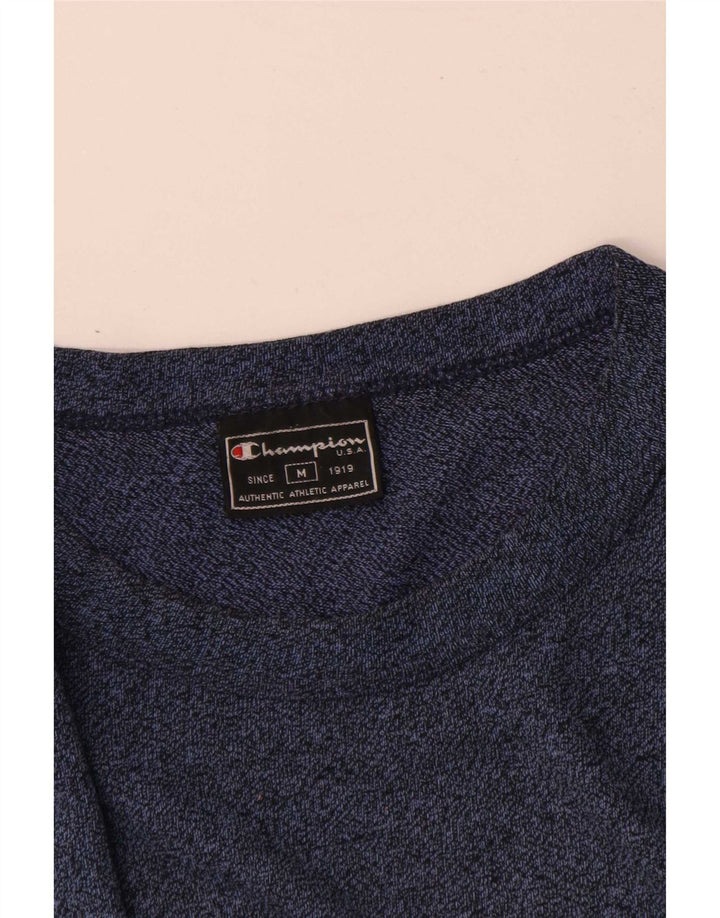 Tricou grafic pentru bărbați Champion Top mediu din bumbac bleumarin
