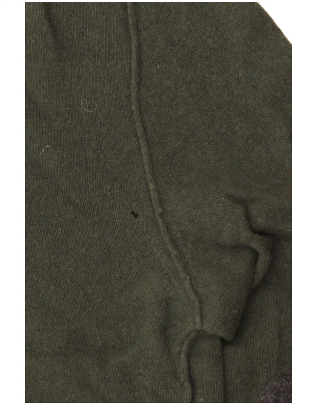 WOOLRICH Pulover pentru damă cu gât crew pulover UK 14 Medium Khaki Lână