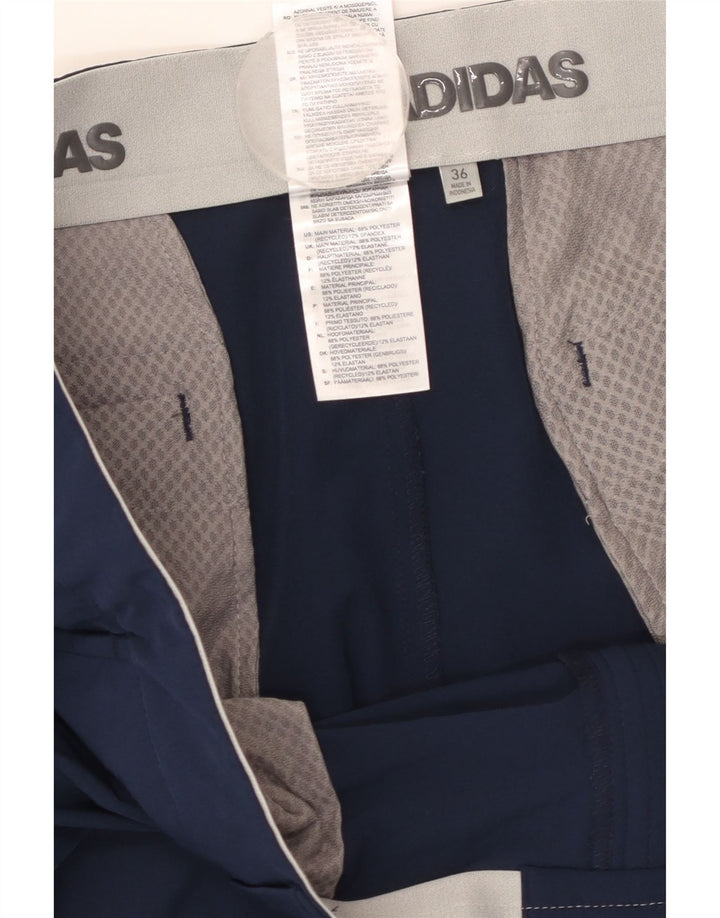 Pantaloni scurți chino pentru bărbați Adidas W36 Poliester mari bleumarin