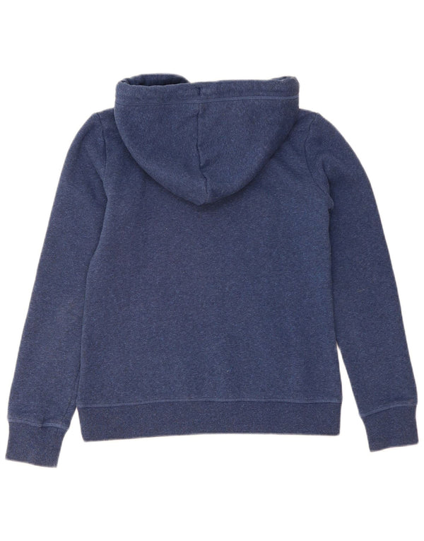 Pulover supradimensionat pentru femei Superdry UK 6 XS, bumbac cu pete albastru marin