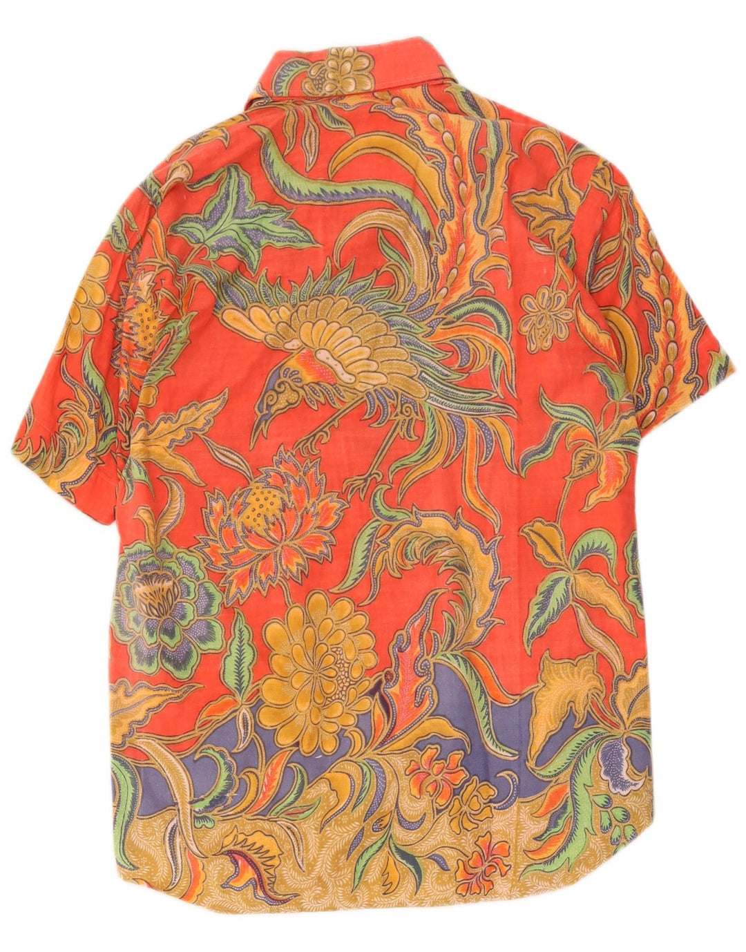 Cămașă Vintage pentru bărbați cu mânecă scurtă, mijlocie, multicoloră, florală