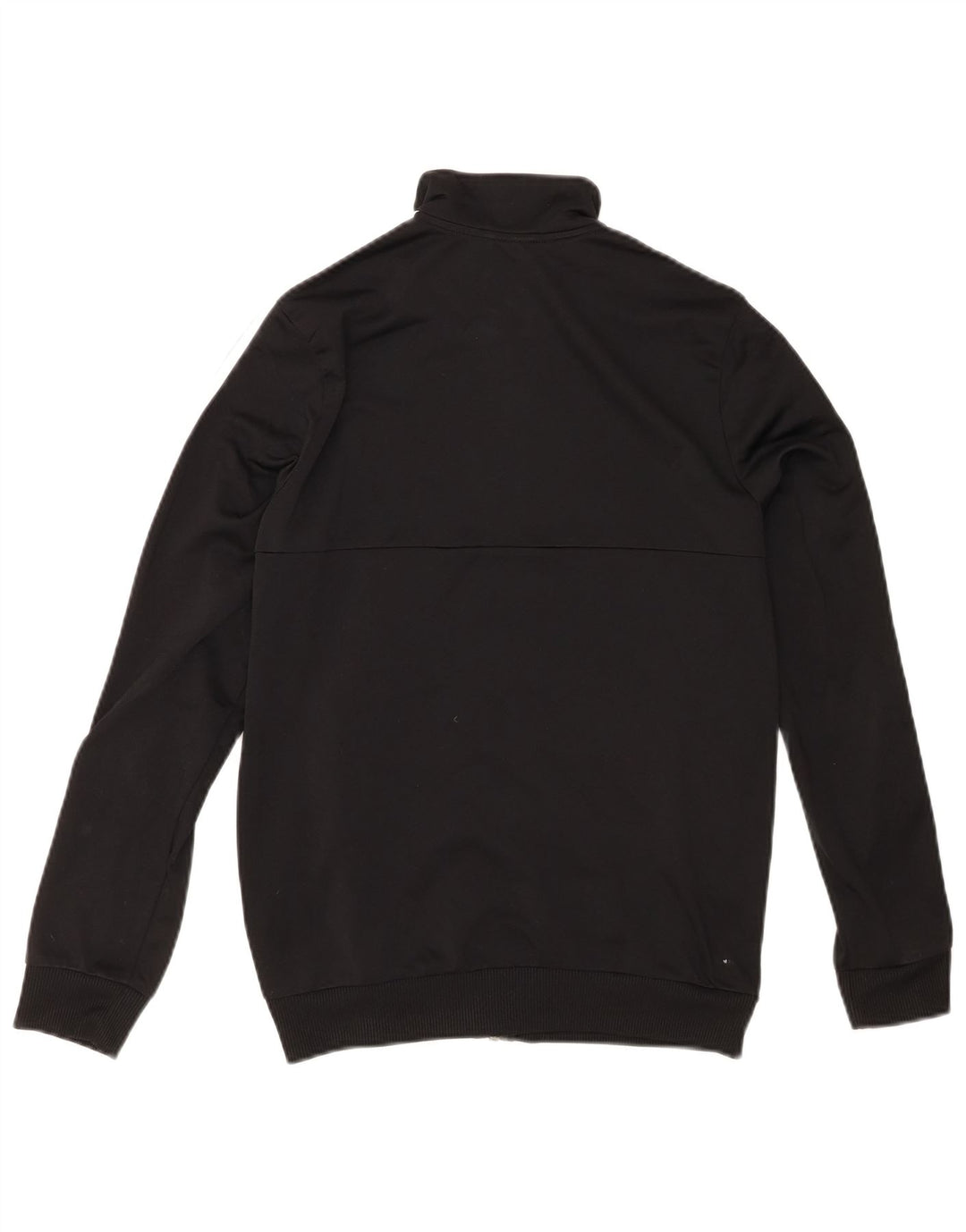 ADIDAS Boys Tracksuit Top Jacket 15-16 Years Black Polyester