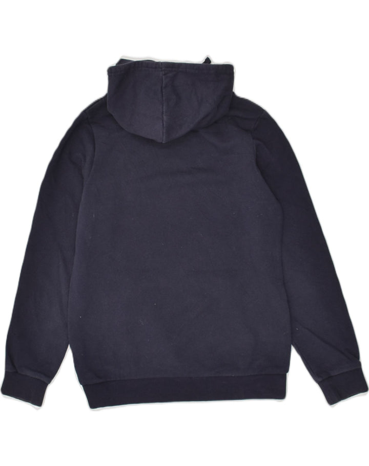 FILA Mens Hoodie Jumper Small Navy Blue Cotton | Vintage Fila | Thrift | Second-Hand Fila | Used Clothing | Messina Hembry 
