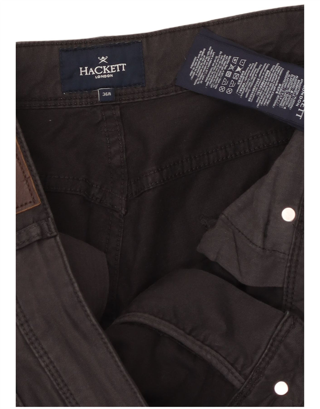 Pantaloni casual slim pentru bărbați Hackett W36 L31 maro bumbac