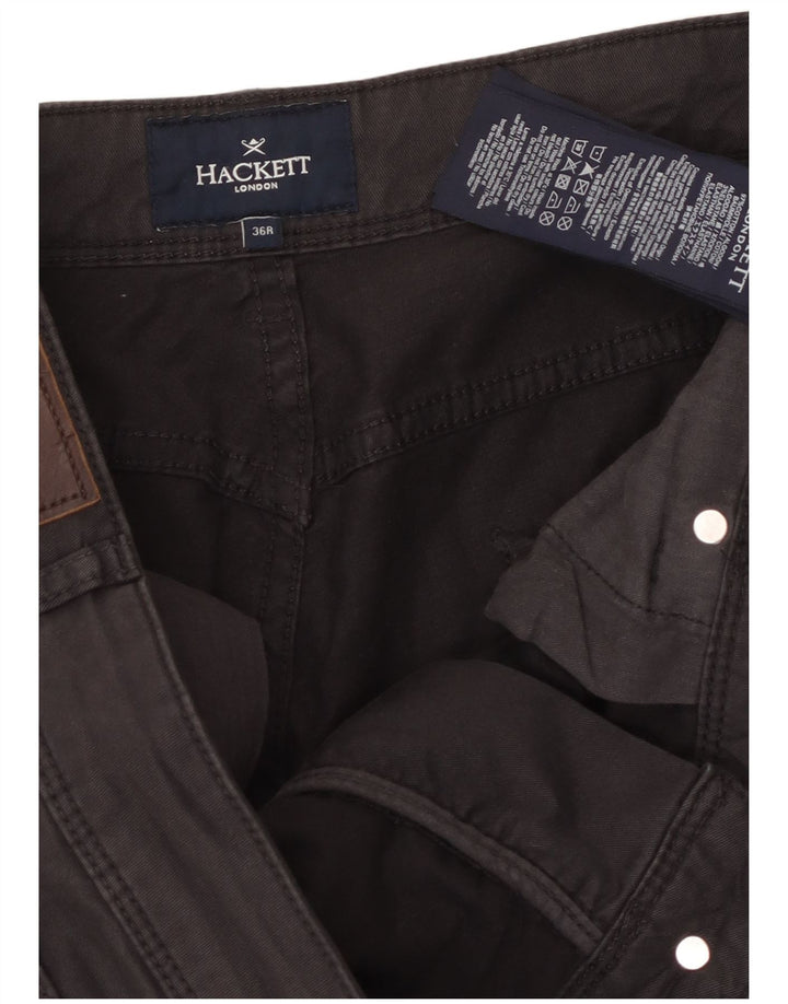 Pantaloni casual slim pentru bărbați Hackett W36 L31 maro bumbac