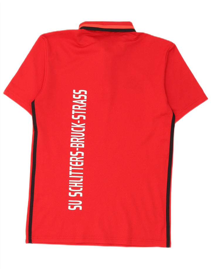 Tricou polo Adidas Climalite Graphic pentru bărbați, roșu mic