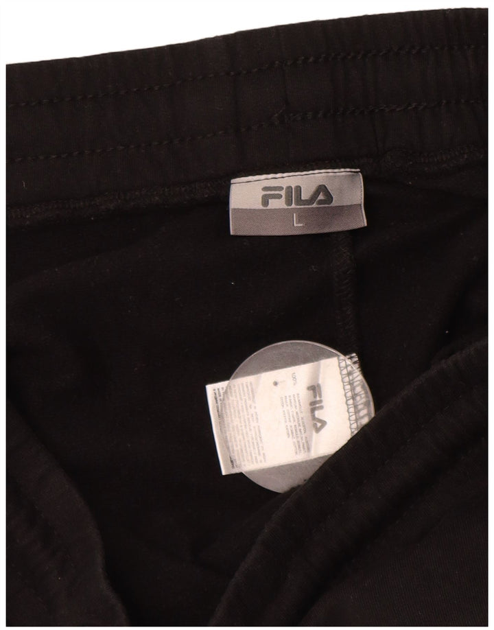 Pantaloni de trening FILA pentru femei Joggeri UK 14, mari, negru, bumbac