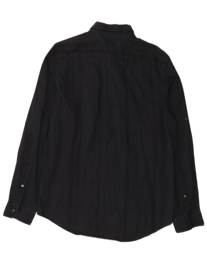 Cămașă pentru bărbați Calvin Klein Classic Fit Bumbac mediu albastru bleumarin