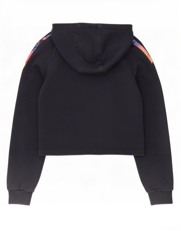 Pulover Adidas Fete Graphic Crop Hoodie 9-10 ani Bumbac bleumarin