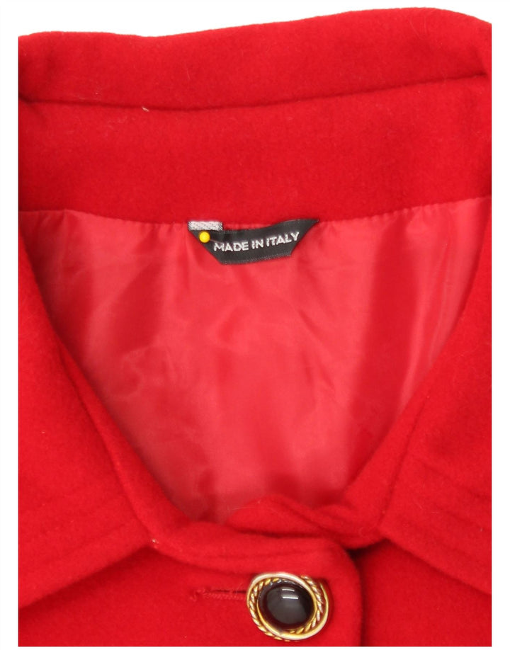 Pardesiu vintage pentru femei UK 16 Large Red