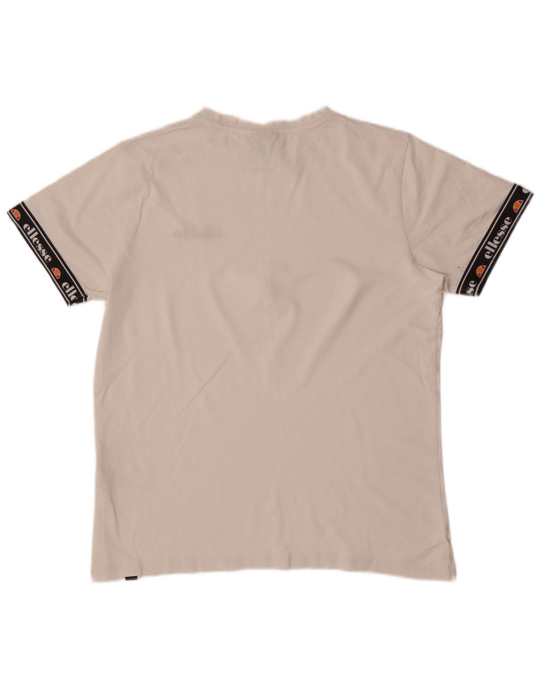 Tricou grafic pentru bărbați Ellesse Top mediu alb din bumbac color bloc