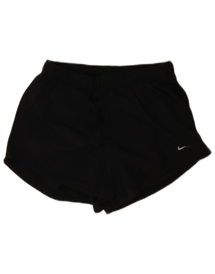 Pantaloni scurți sport Nike Dri Fit pentru femei UK 16, mari, negru, poliester