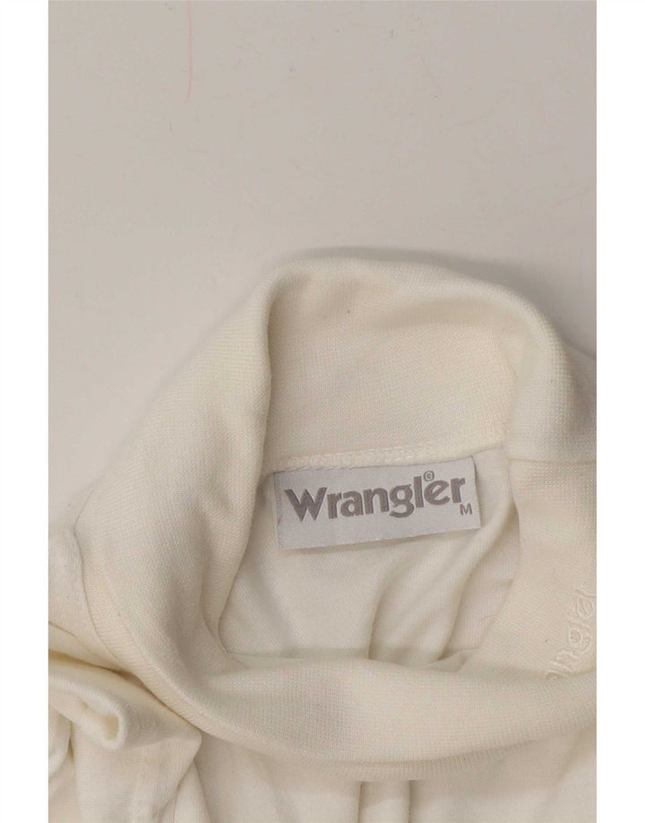 Top cu mânecă lungă Wrangler pentru bărbați, alb mediu