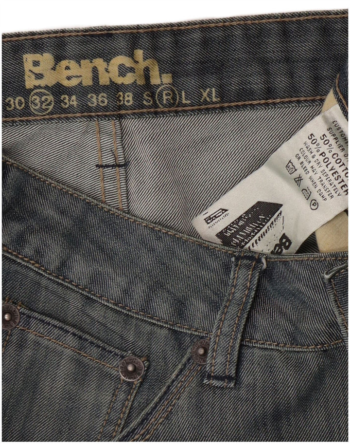 BENCH Blugi pentru bărbați cu tăiere obișnuită Bootcut W32 L31 Bumbac albastru
