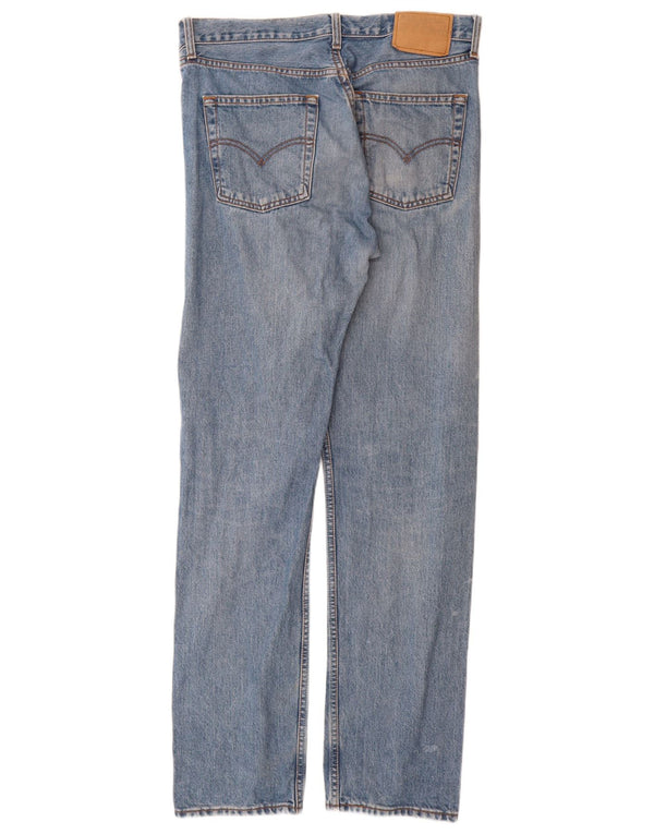 Blugi drepti pentru bărbați Levi's 505 W34 L34 Bumbac albastru