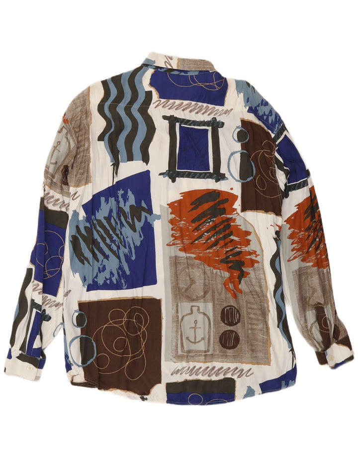 Cămașă pentru bărbați Tipo' S cu model abstract, viscoză mare, multicoloră