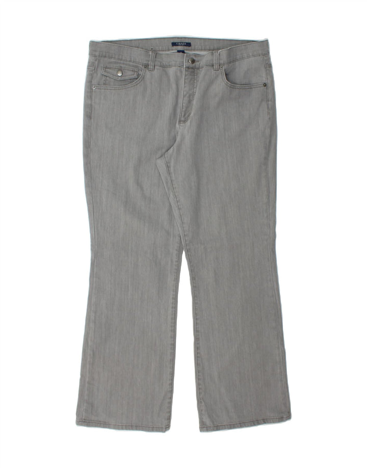 CHAPS Womens Straight Jeans US 16 2XL W36 L31 Grey Cotton Vintage Chaps and Second-Hand Chaps from Messina Hembry 