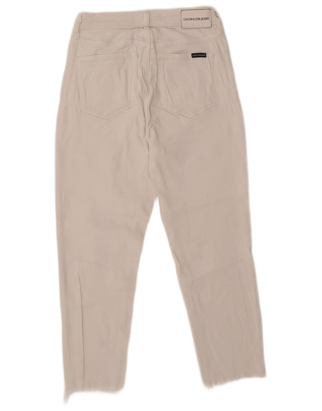 CALVIN KLEIN Blugi de damă cropped W30 L24 bumbac alb