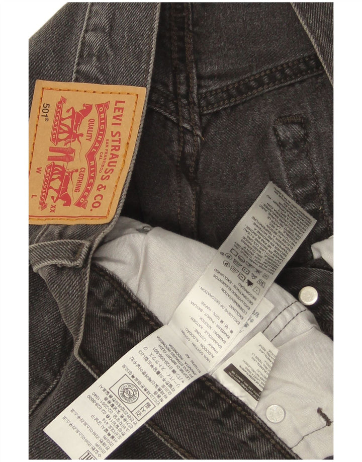 Blugi Levi's 501 drepte pentru bărbați W30 L28 bumbac negru