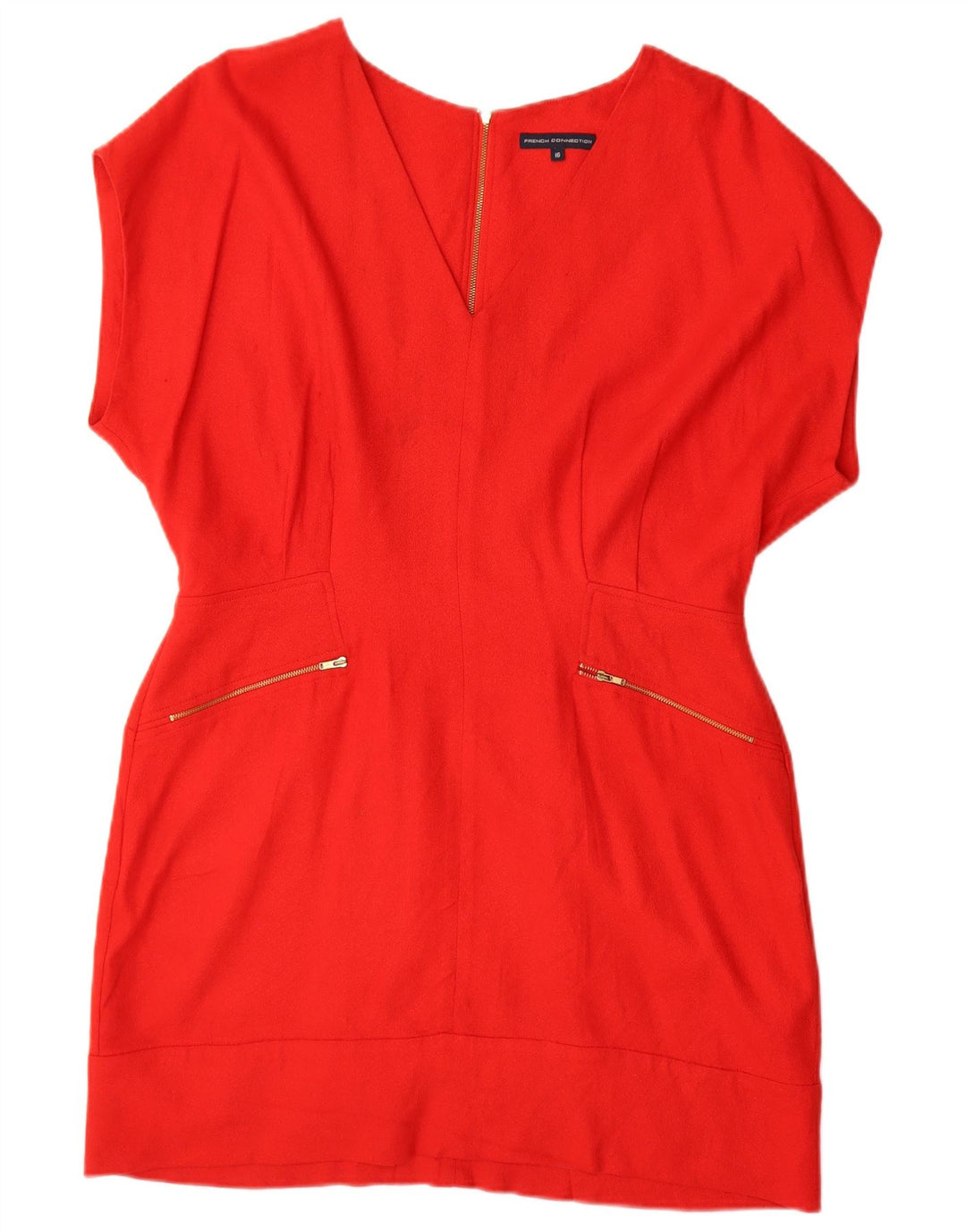 Rochie teacă pentru femei French Connection UK 16 Poliester roșu mare