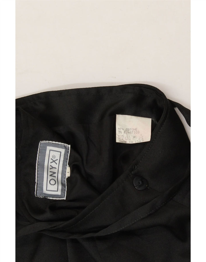 ONYX Womens Wrap Skirt UK 16 Large W32 Black Vintage Onyx and Second-Hand Onyx from Messina Hembry 