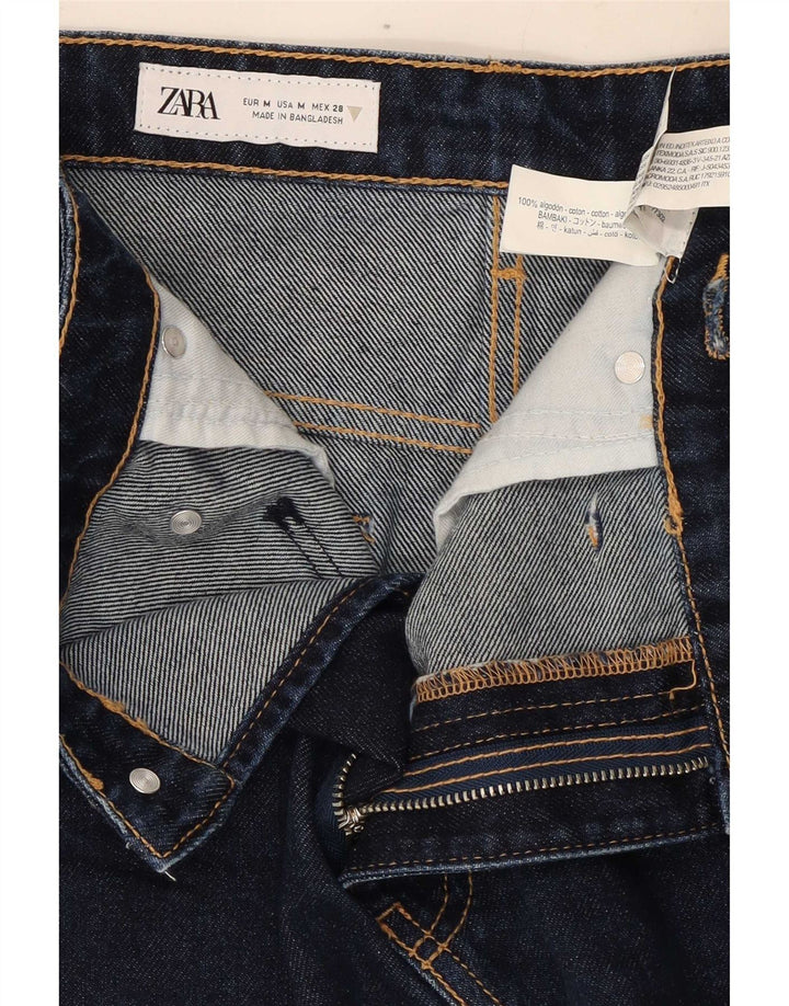 Fusta Mini Denim Zara Femei Medium W28 Bumbac Bleumarin