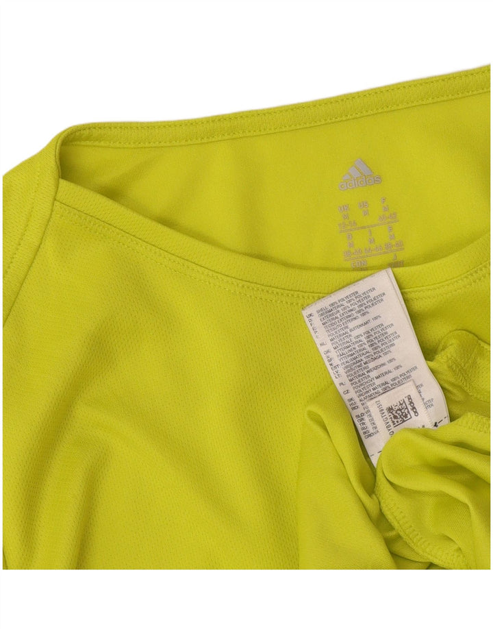 Tricou Adidas pentru femei Top UK 12/14 Medium Green Poliester
