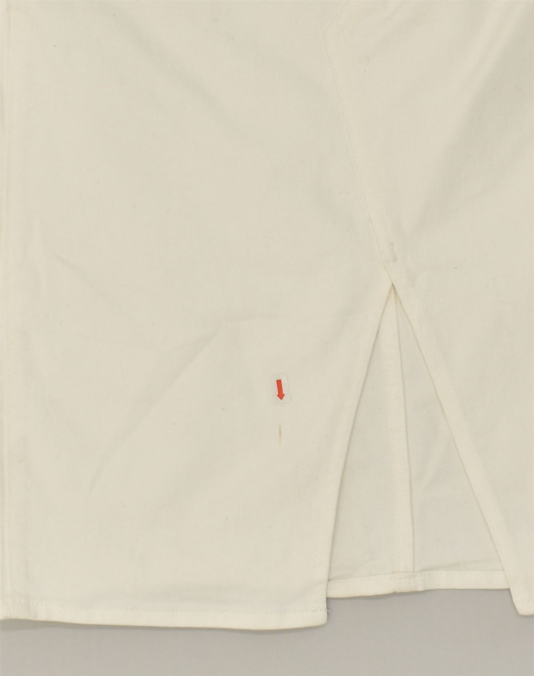 J. CREW Womens Straight Skirt W29 Medium White Cotton | Vintage J. Crew | Thrift | Second-Hand J. Crew | Used Clothing | Messina Hembry 