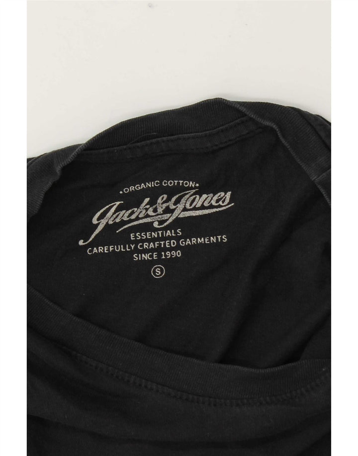 Tricou Jack & Jones pentru bărbați Top mic bumbac negru