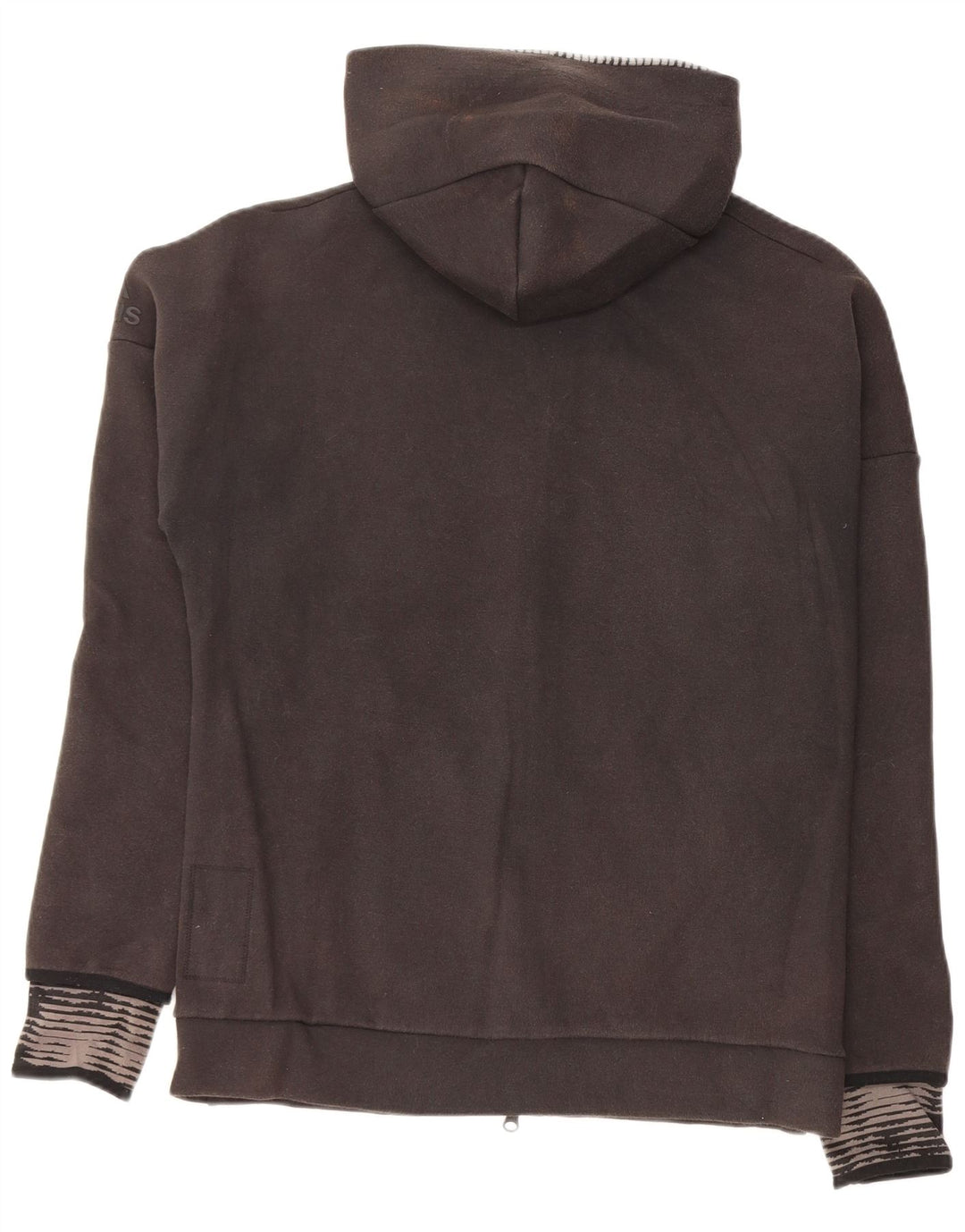 Pulover ADIDAS pentru bărbați, cu fermoar, bumbac mediu negru