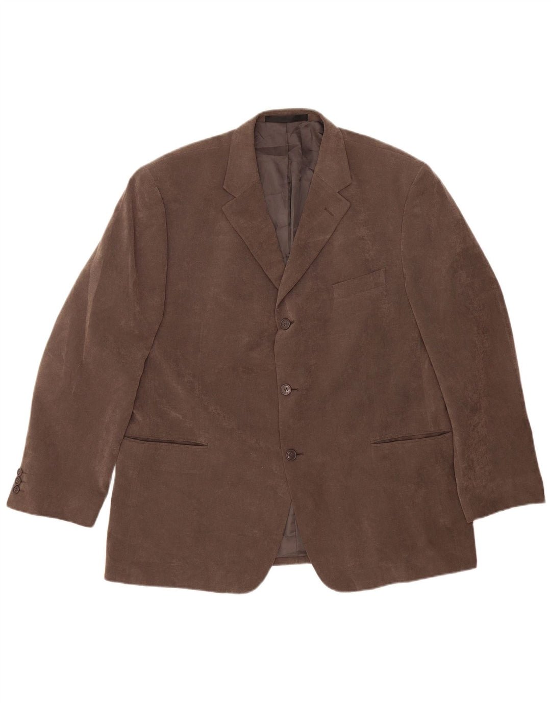 Jachetă pentru bărbați Marks & Spencer cu 3 nasturi, UK 46 XL, poliester gri