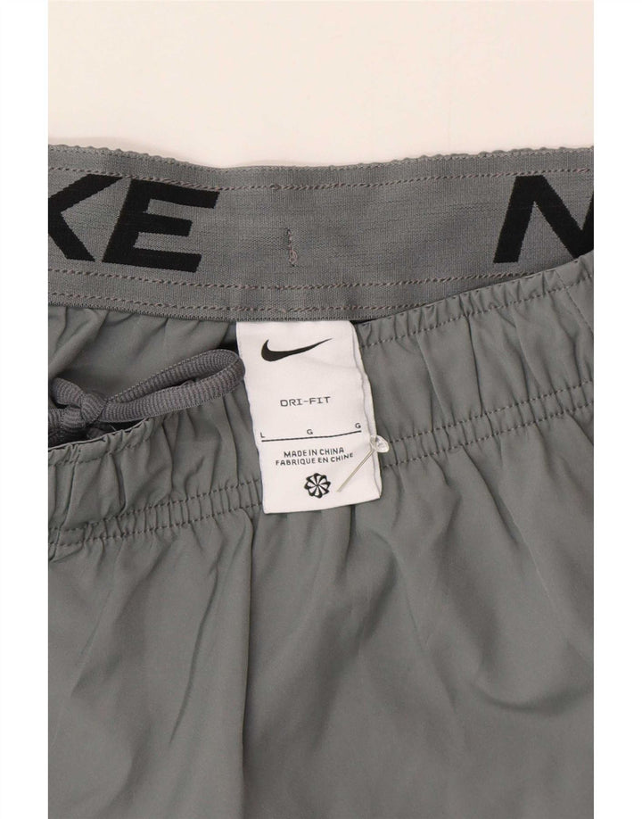 Pantaloni scurți sport Nike Dri Fit pentru bărbați, mari, gri, poliester