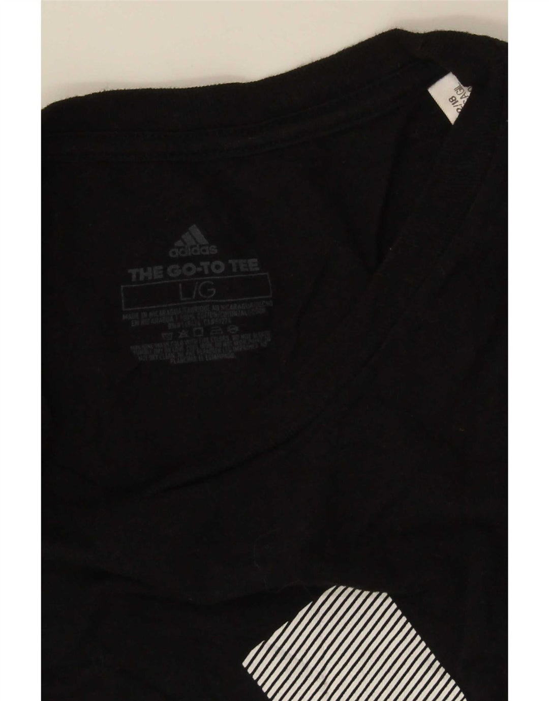 Tricou grafic pentru bărbați Adidas Top mare negru